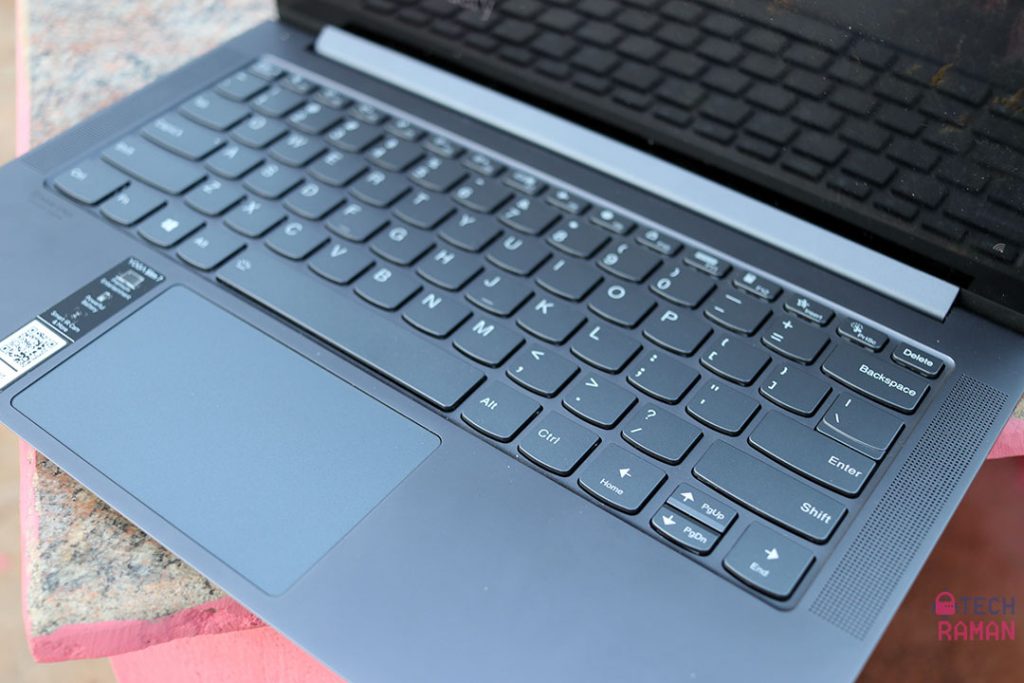 Lenovo Yoga Slim 7 keyboard trackpad